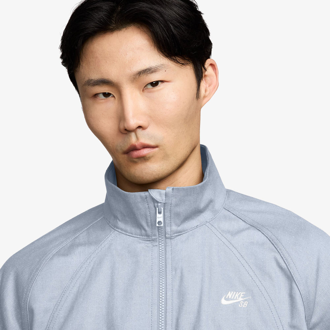 Nike SB Denim Full-Zip Track Jacket - Football Grey / White