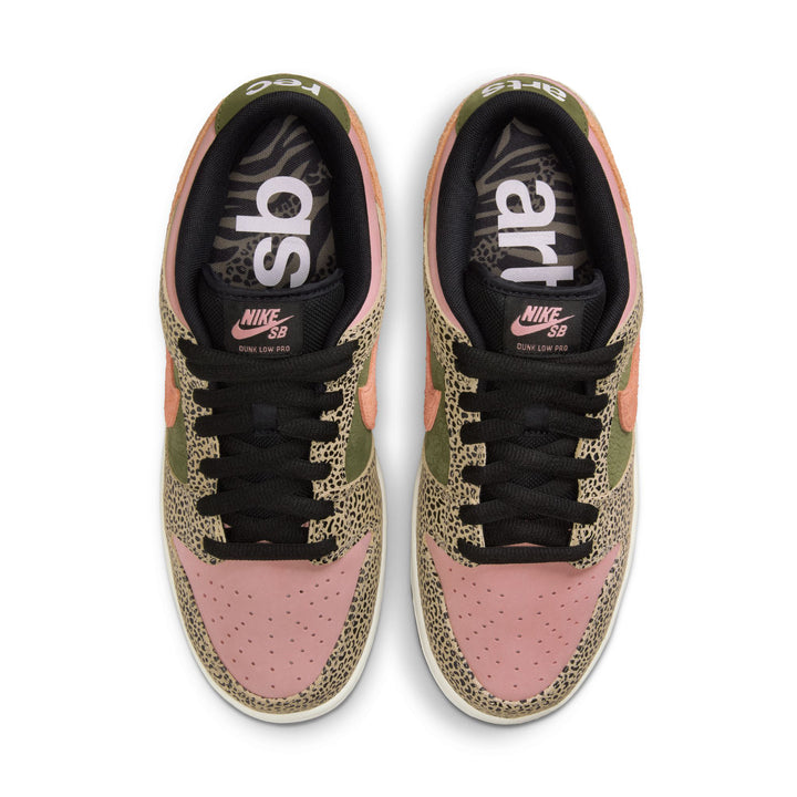 Nike SB Dunk Low Pro - Khaki / Amber Brown - Rough Green - Rust Pink