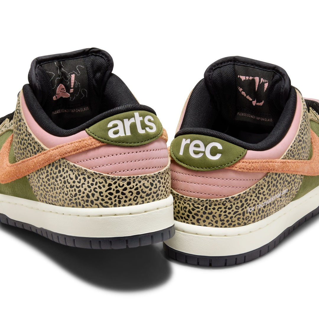 Nike SB Dunk Low Pro - Khaki / Amber Brown - Rough Green - Rust Pink