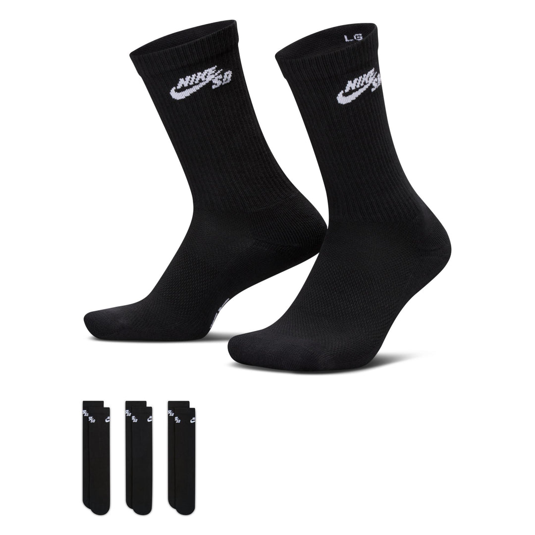 Nike SB Everyday Elevated Skate Socks - Black