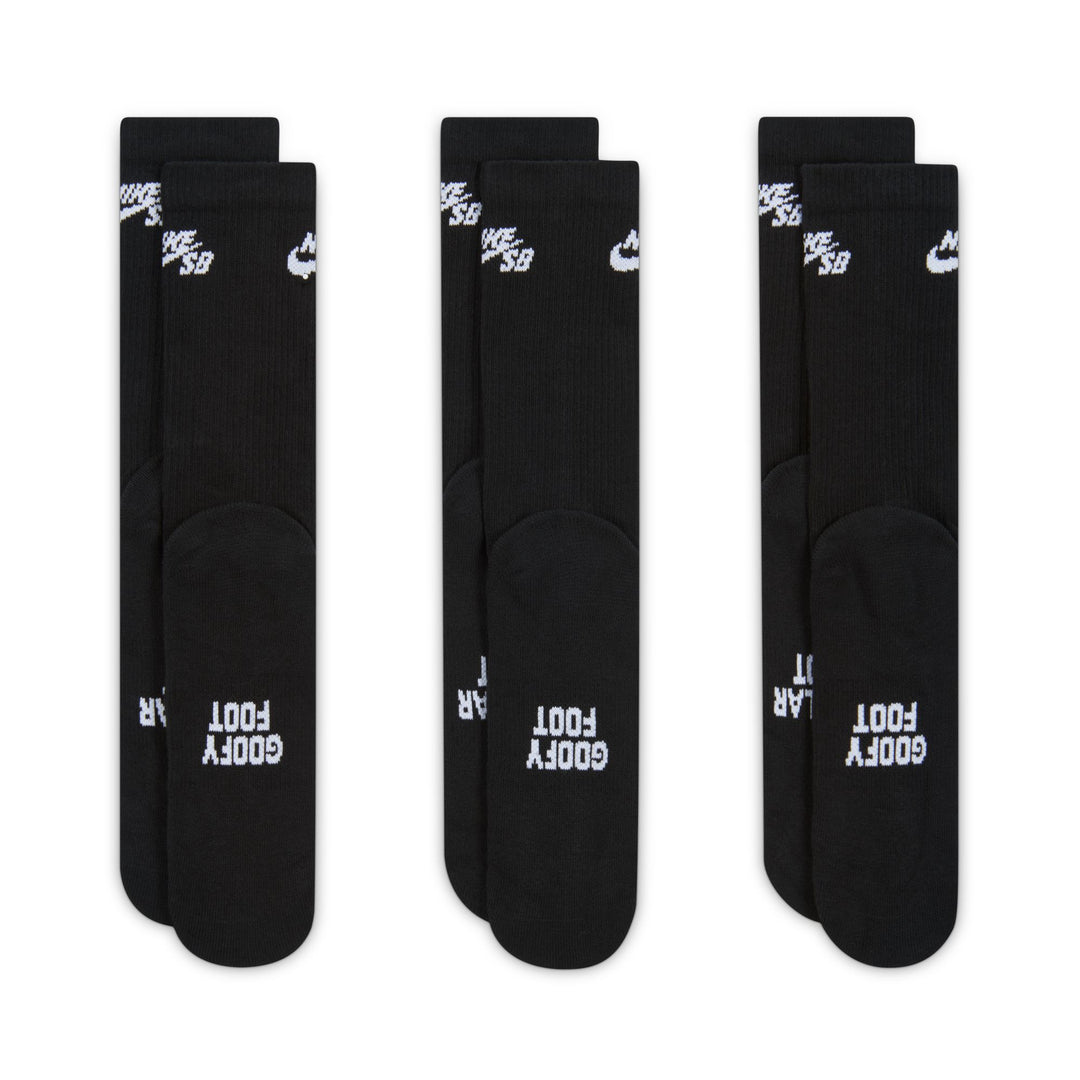 Nike SB Everyday Elevated Skate Socks - Black