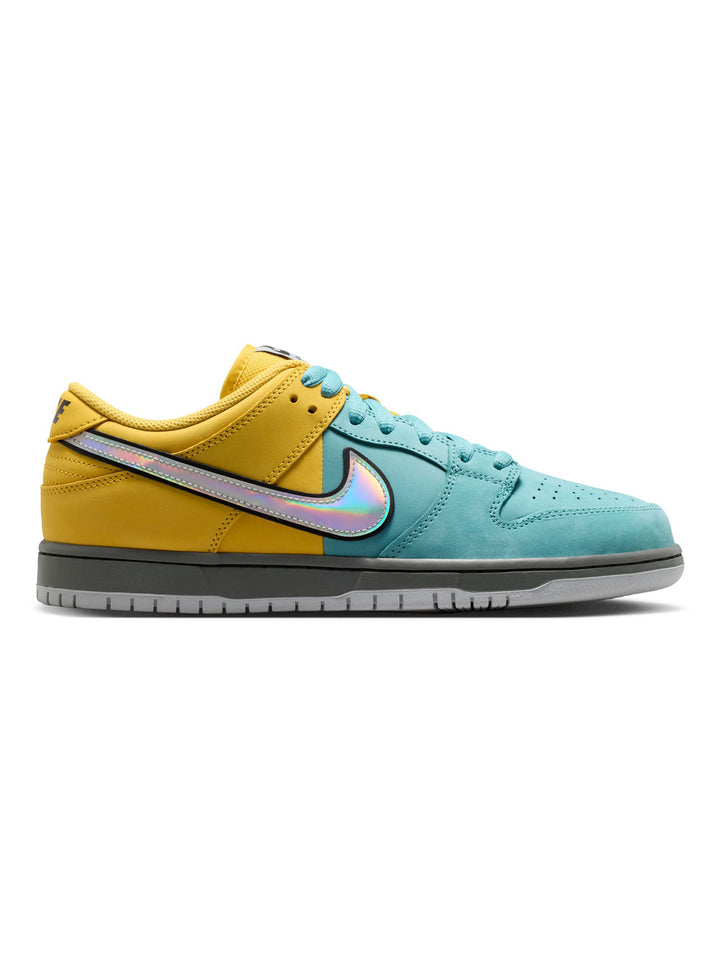 Nike SB Dunk Low Pro "Muni Fast Pass" - Lightening / Wolf Grey-Denim Turq