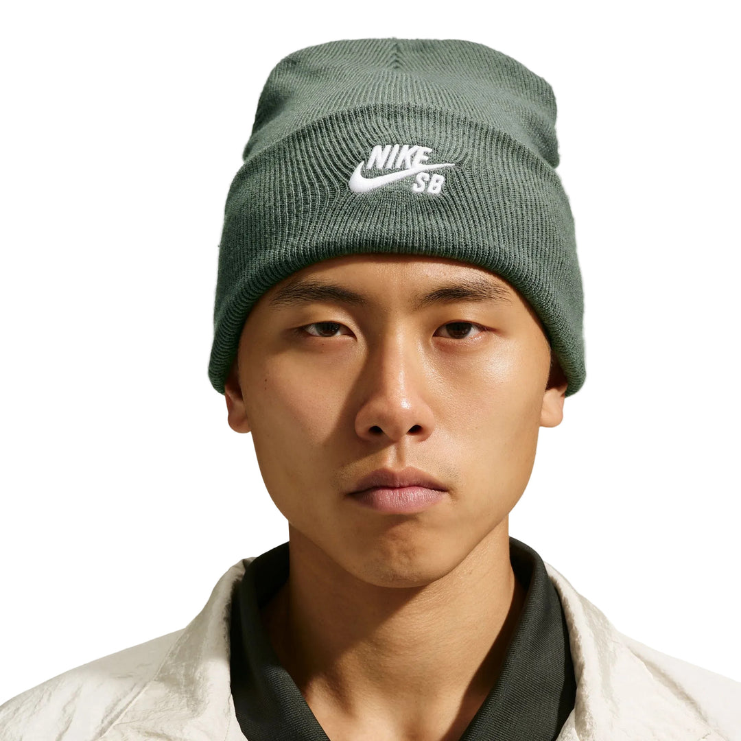 Nike SB Peak Beanie - Camo Green / White