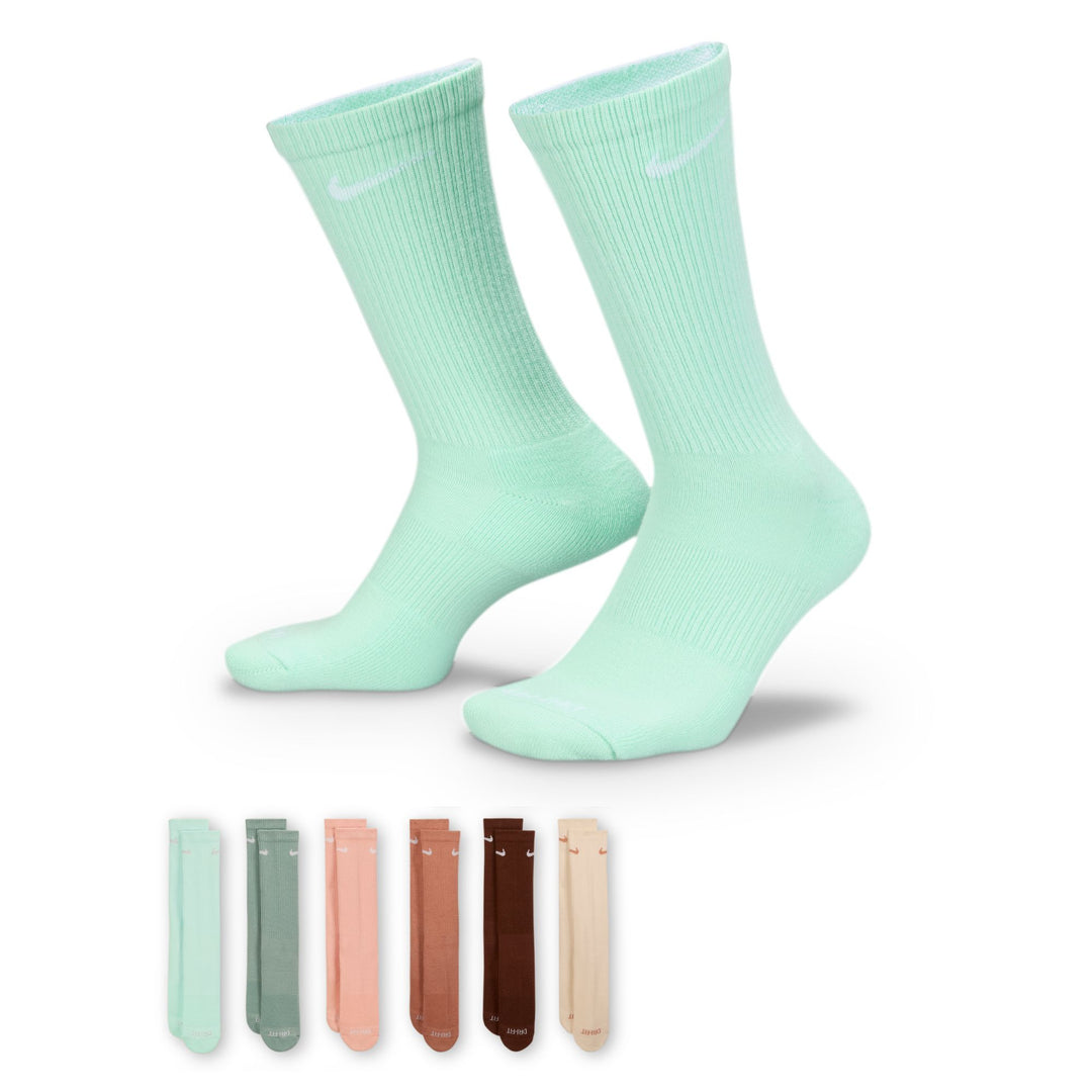 Nike Everyday Plus Crew Sock 6 Pack - Multi Pastel