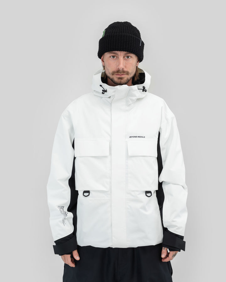 Beyond Medals Cargo 2L Jacket - White