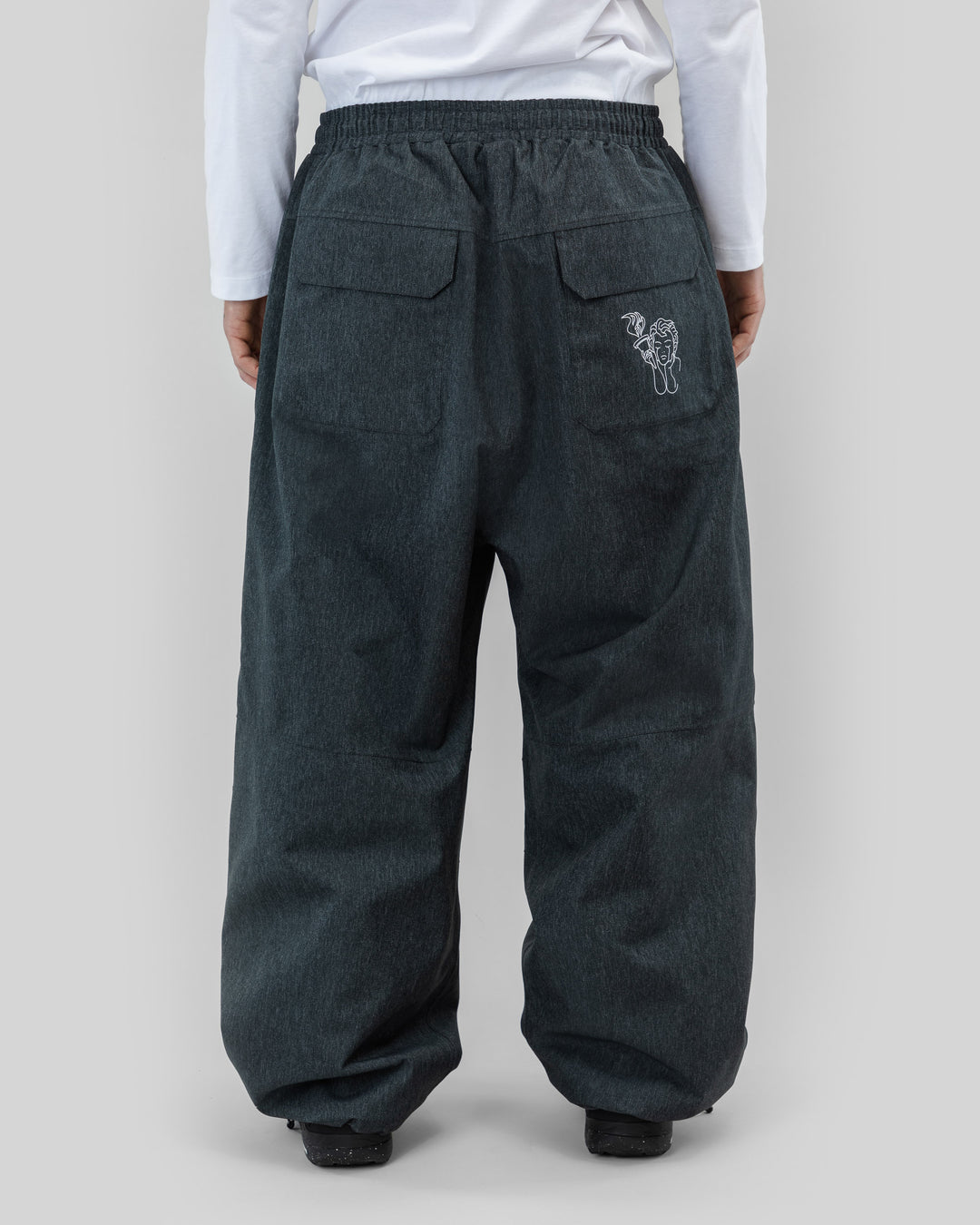 Beyond Medals Park Pants Denim - Grey