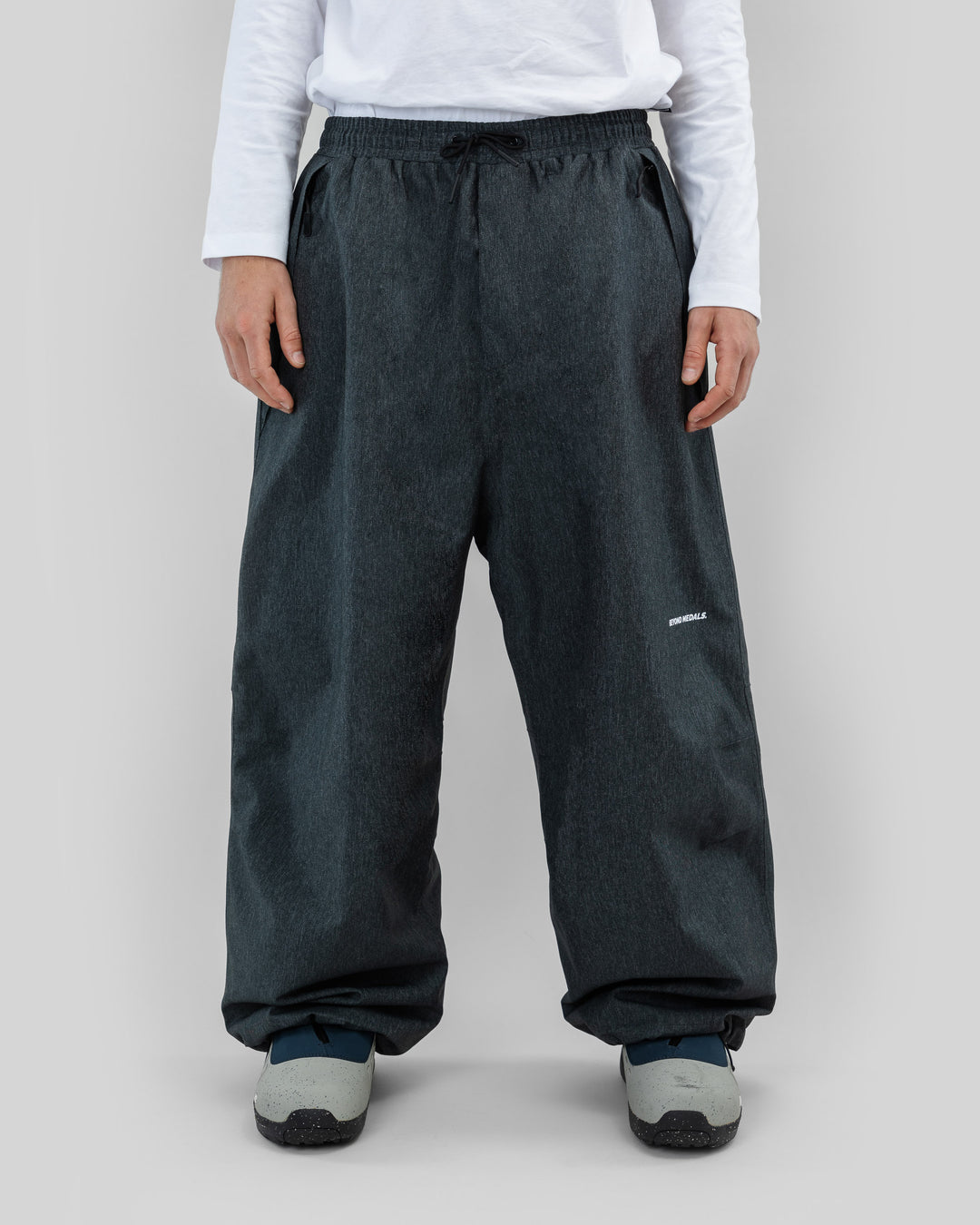 Beyond Medals Park Pants Denim - Grey