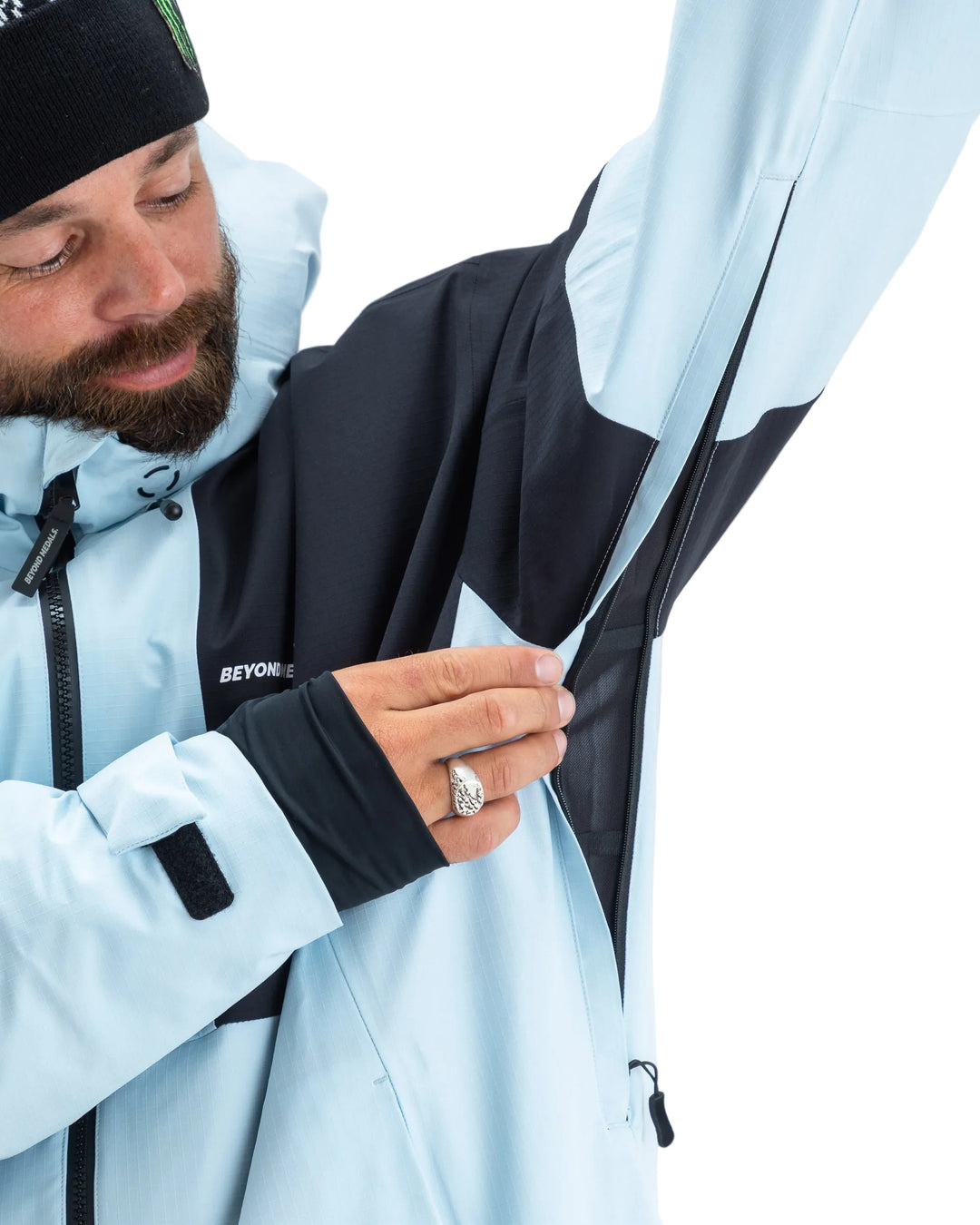 2027 Beyond Medals Fullzip Jacket 2L Ripstop - Light Blue