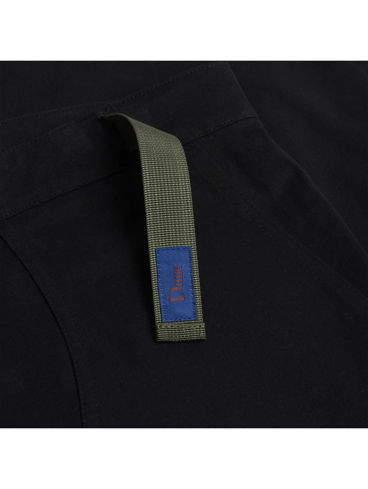 Dime Belted Twill Pants - Dark Charcoal