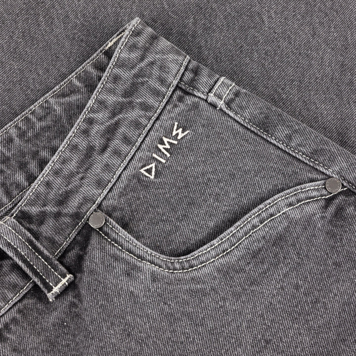 Dime Baggy Wink Denim Pants - Faded Black