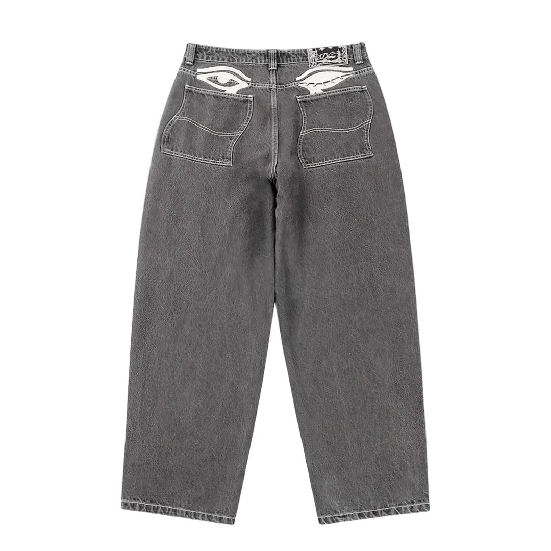 Dime Baggy Wink Denim Pants - Faded Black