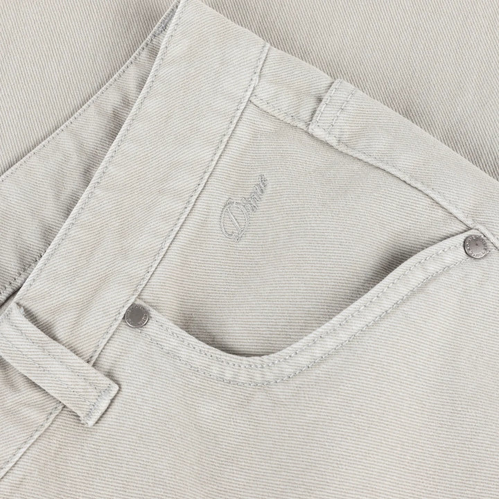 Dime Relaxed Denim Pants - Stone Gray