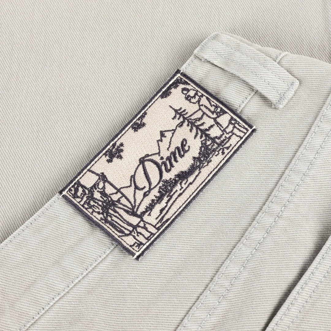 Dime Relaxed Denim Pants - Stone Gray