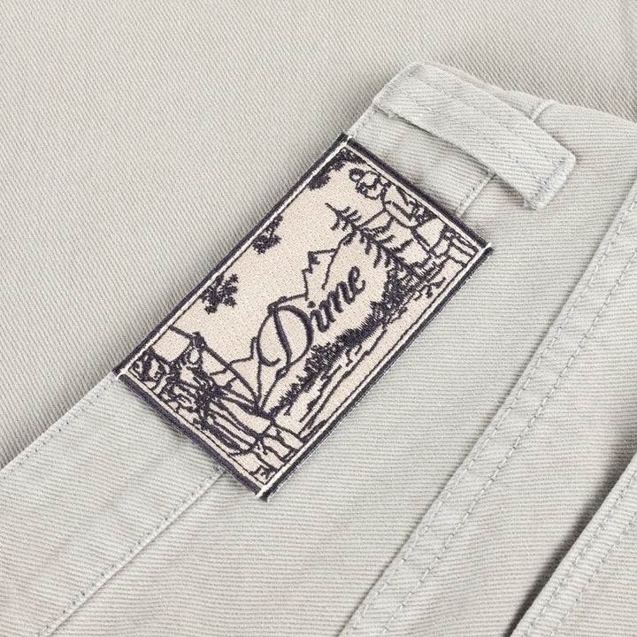 Dime Relaxed Denim Pants - Stone Gray