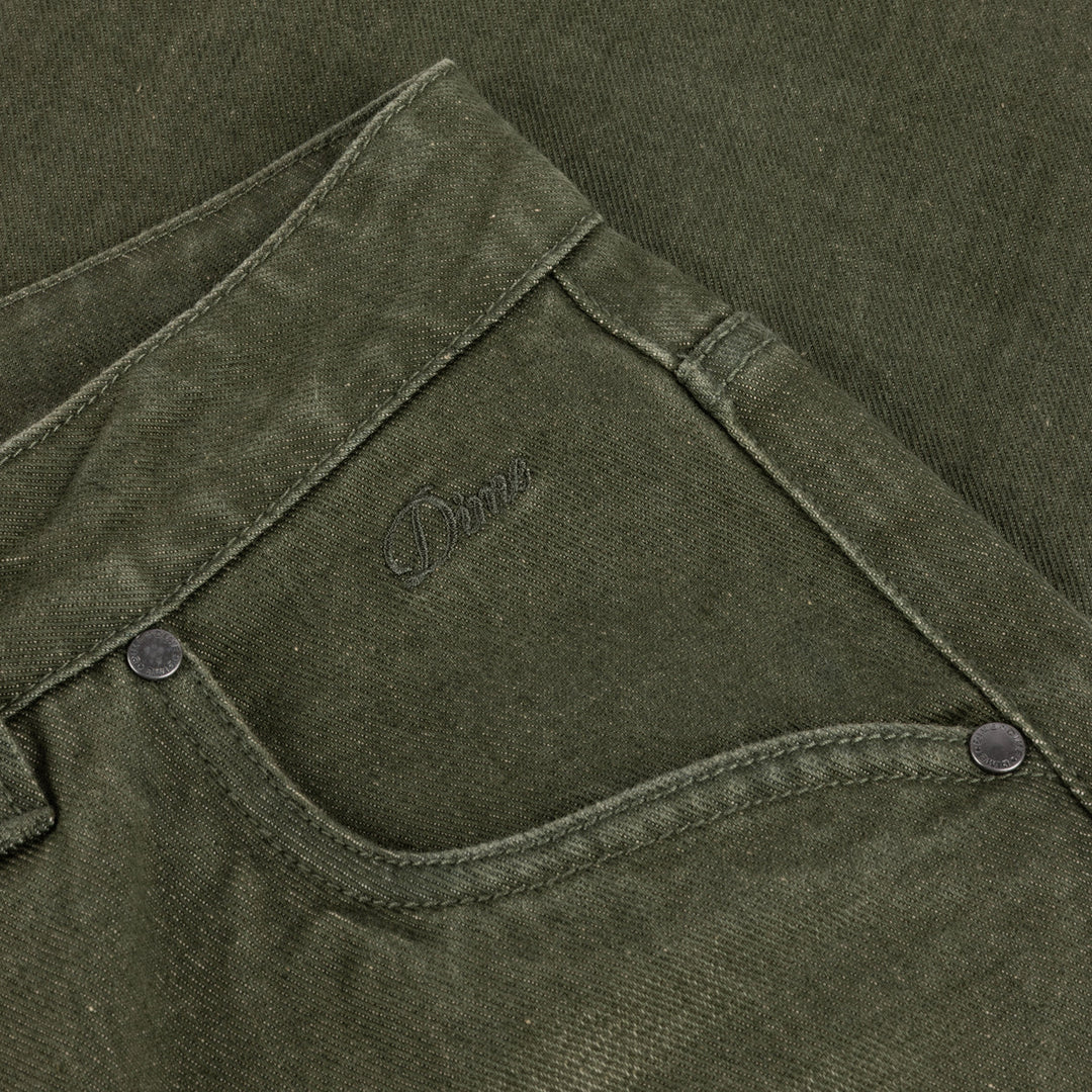 Dime Relaxed Denim Pants - Sandblasted Forest
