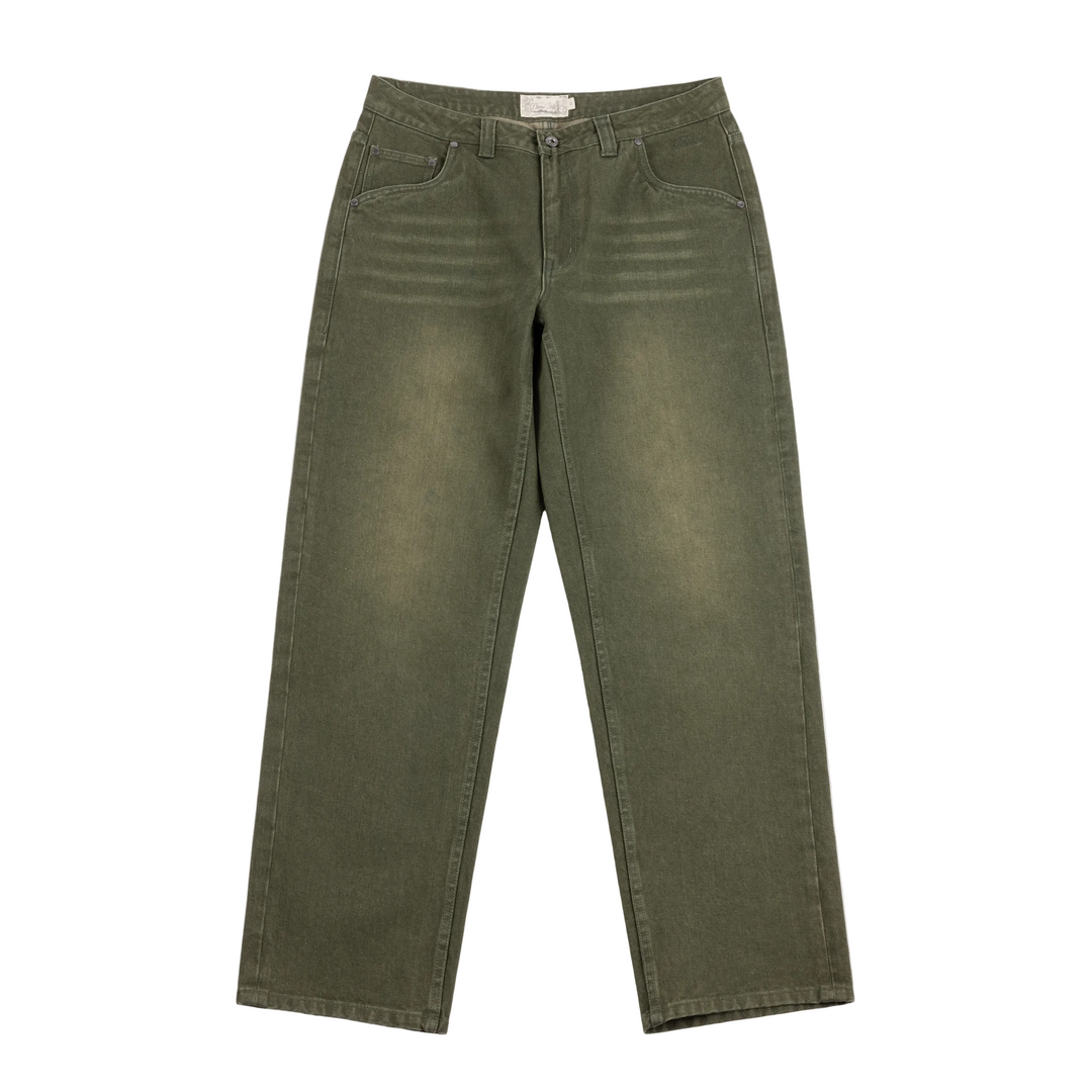 Dime Relaxed Denim Pants - Sandblasted Forest