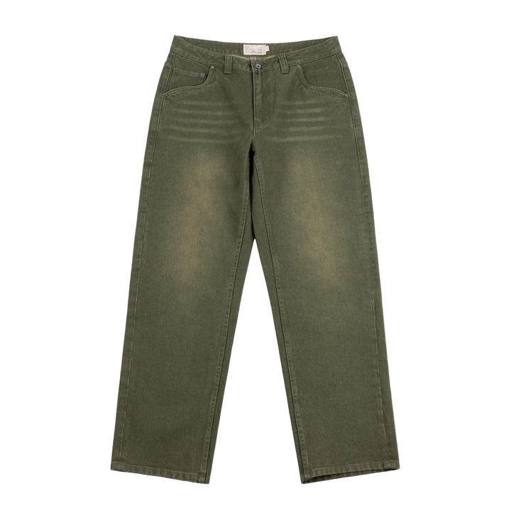 Dime Relaxed Denim Pants - Sandblasted Forest