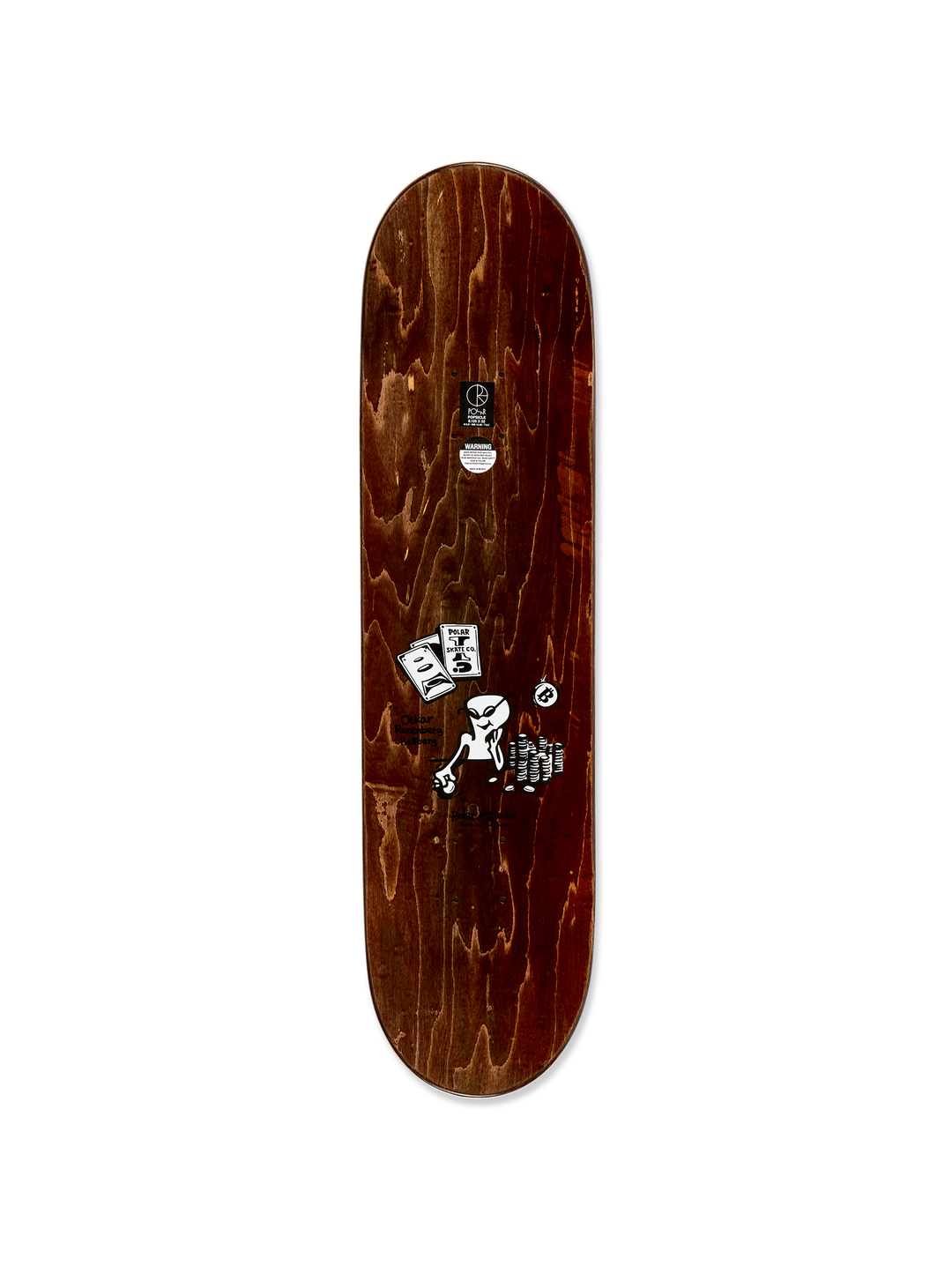 Polar Rozenberg Poker Face Deck - 8.125 Short