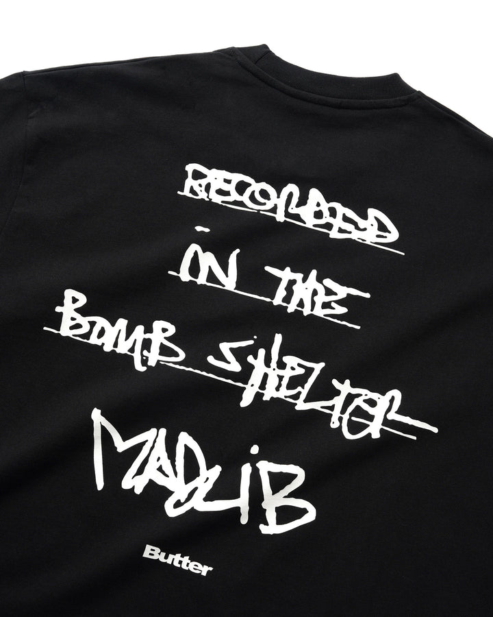 Butter x Madlib Bomb Shelter Tee - Black