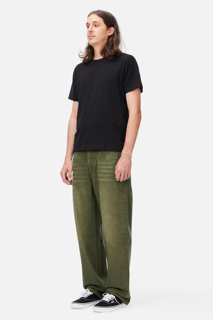 Dime Relaxed Denim Pants - Sandblasted Forest