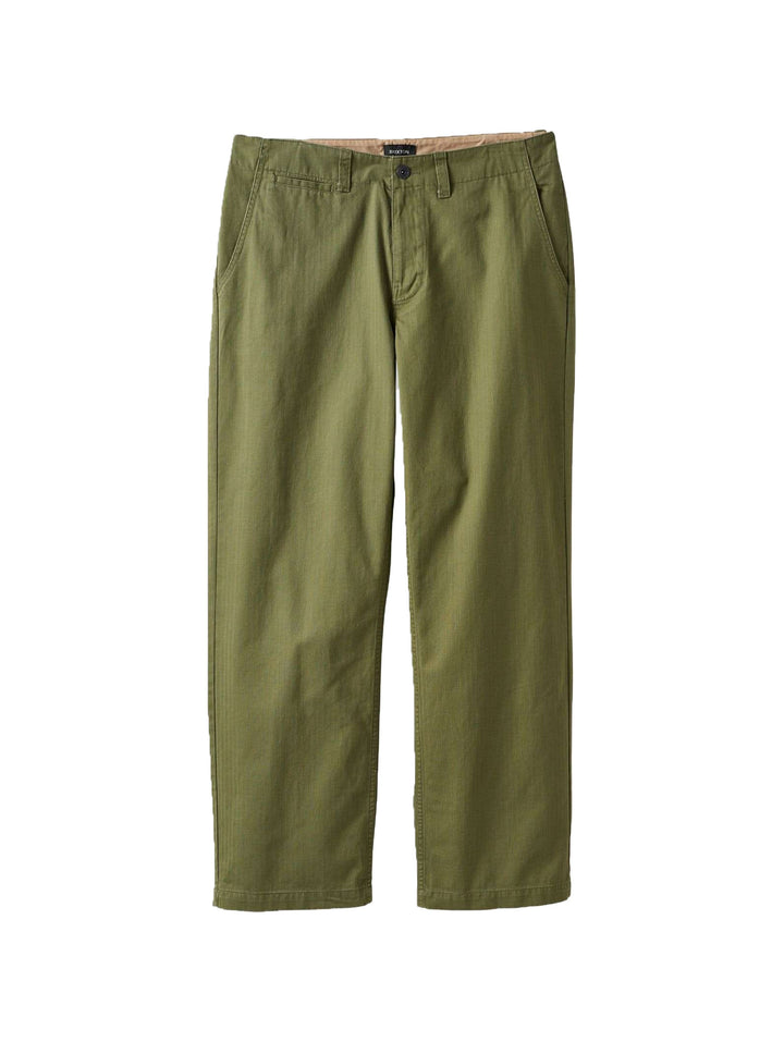 Brixton Surplus Herringbone Trouser - Olive