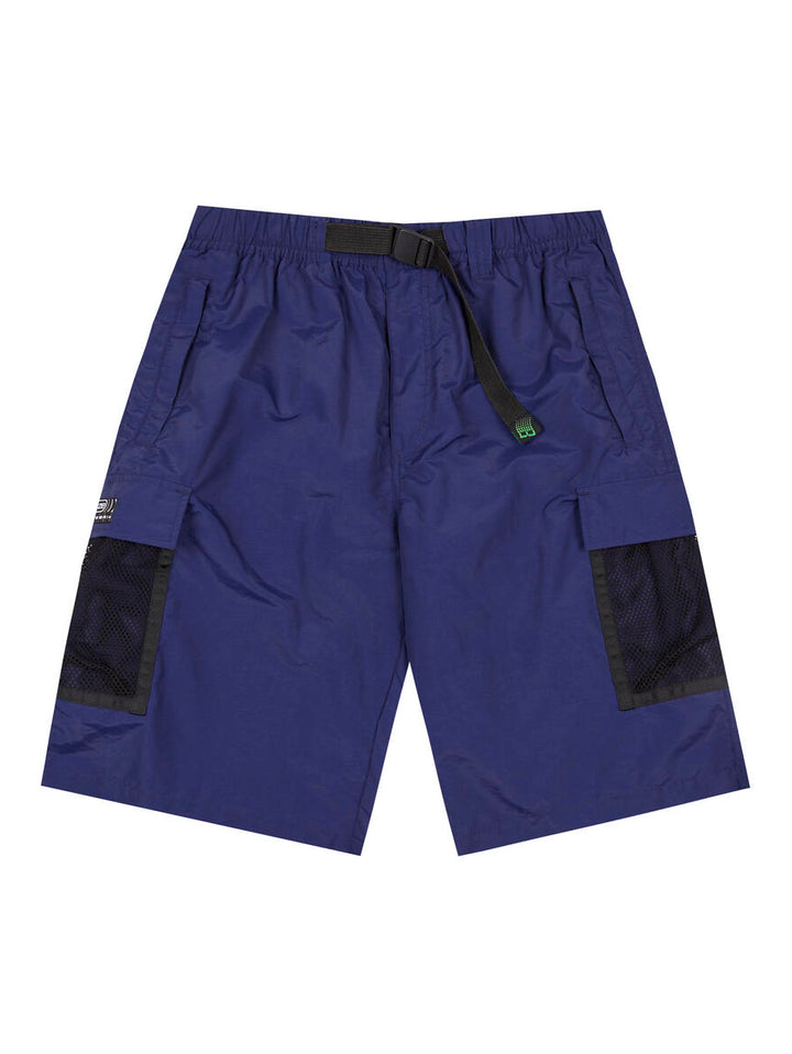 Bronze Mesh Cargo Shorts - Navy