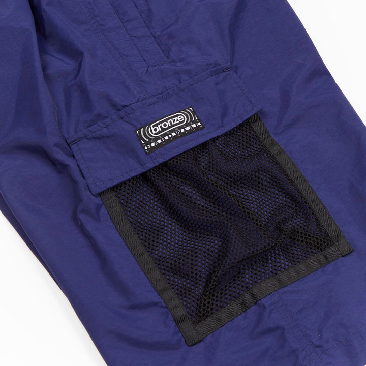 Bronze Mesh Cargo Shorts - Navy