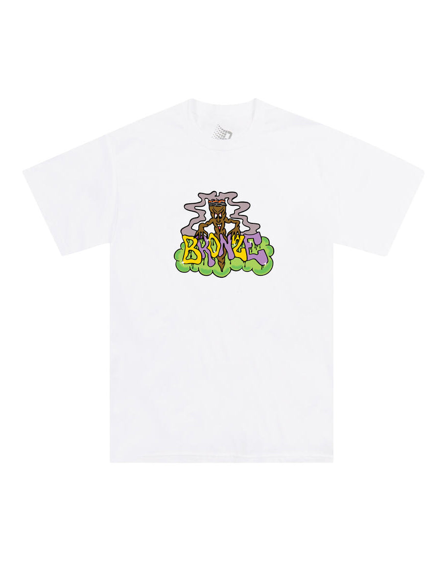 Bronze Mr Blunt Tee - White