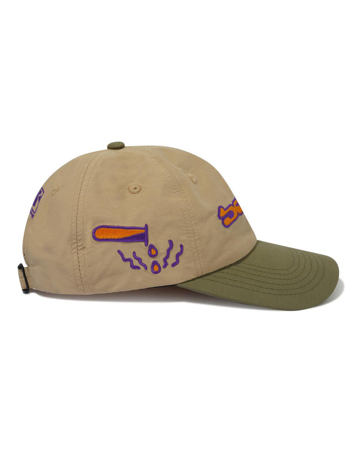 Butter Corrosive 6 Panel Cap - Khaki / Army
