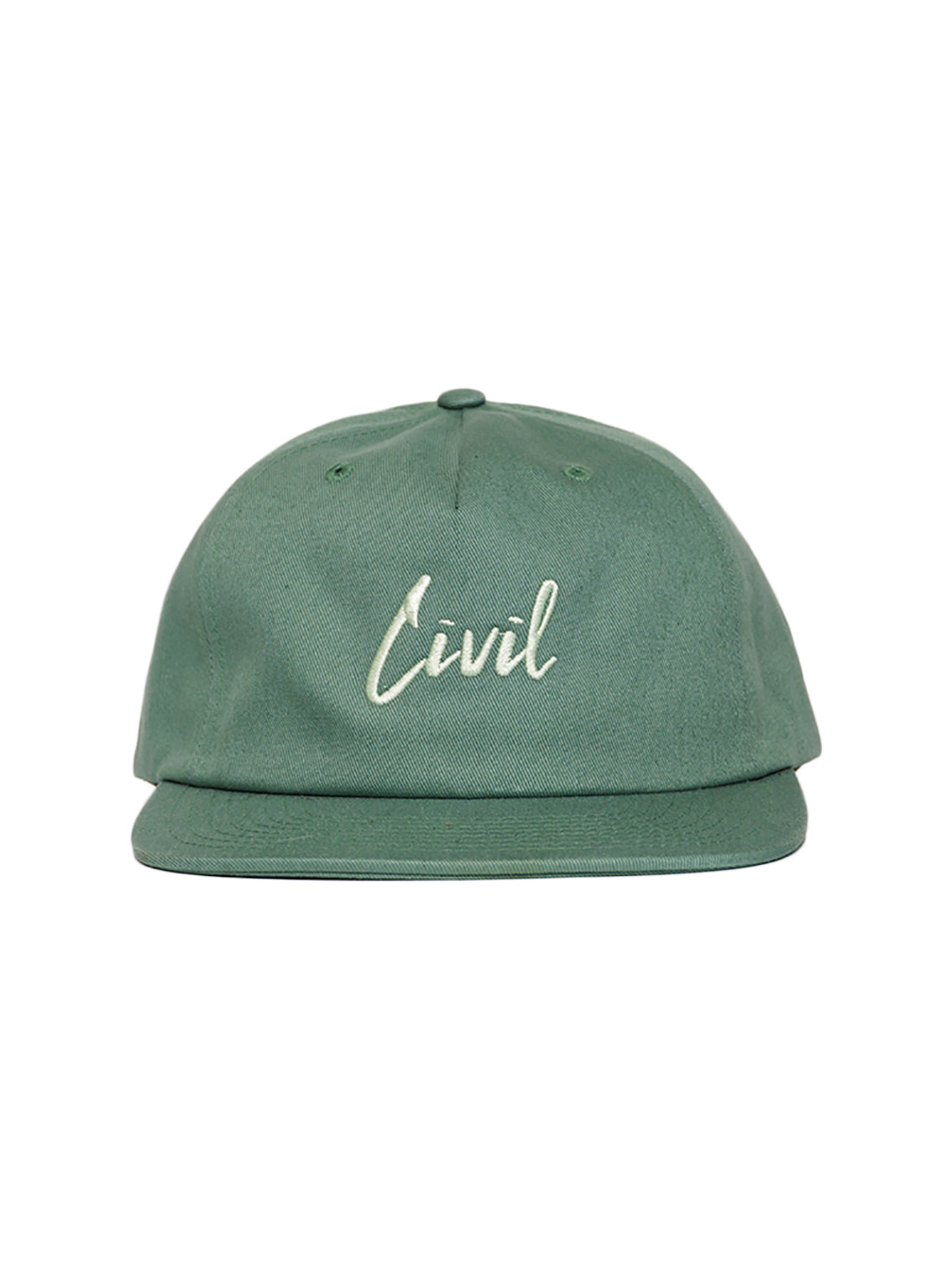 Civil Script 6 Panel - Washed Sea Green / Green