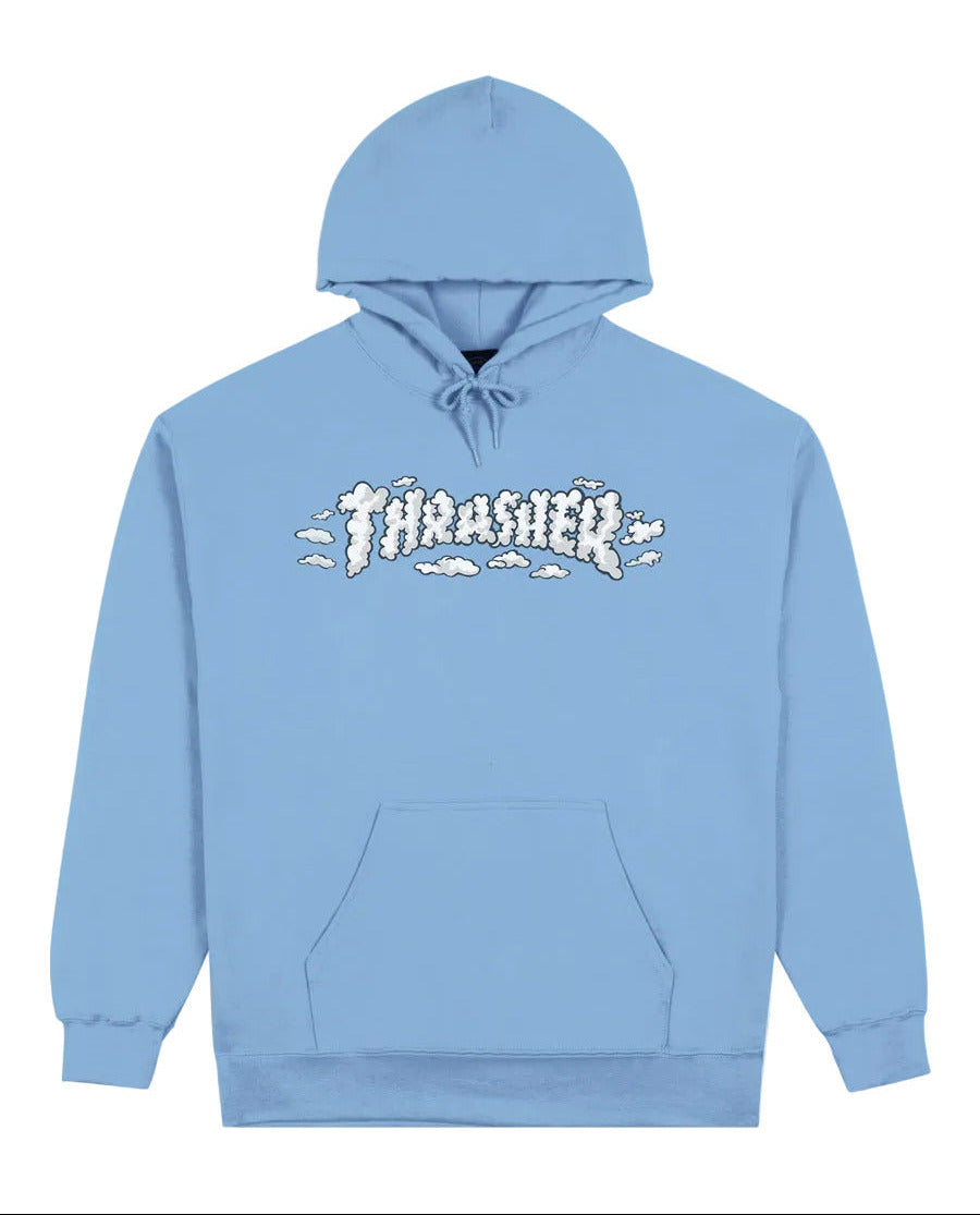 Thrasher Clouds By Spanky Hoodie - Sky Blue