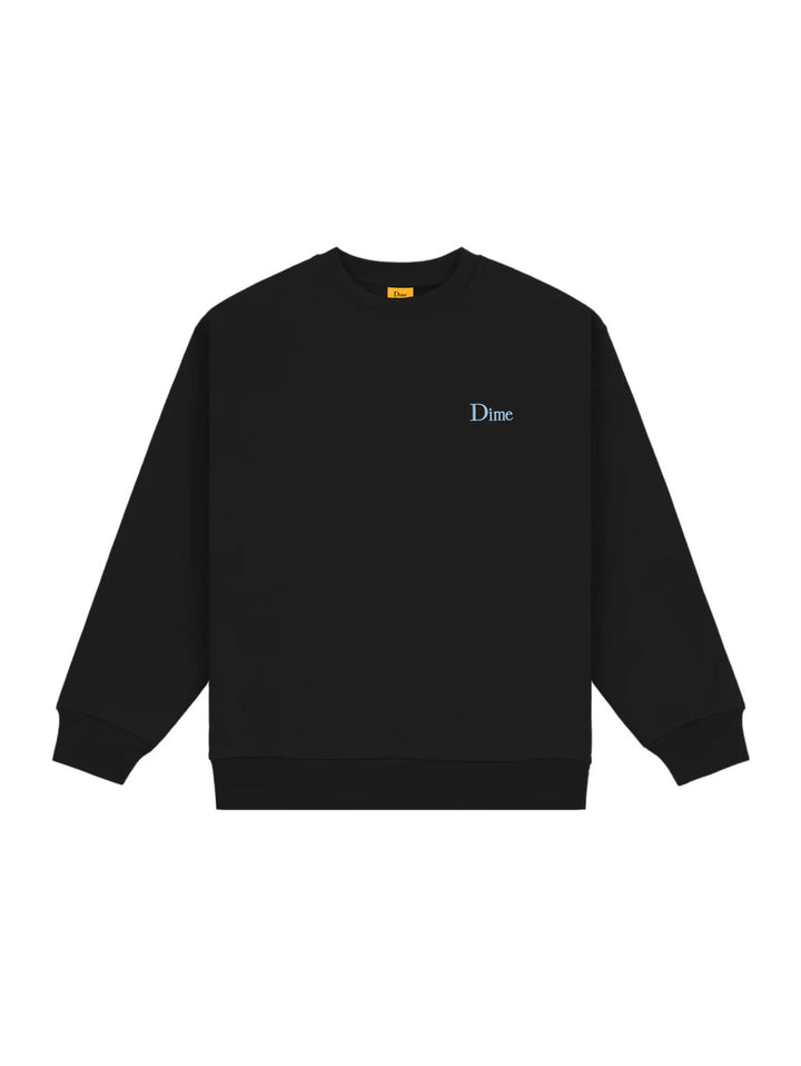 Dime Small Logo Crewneck - Black