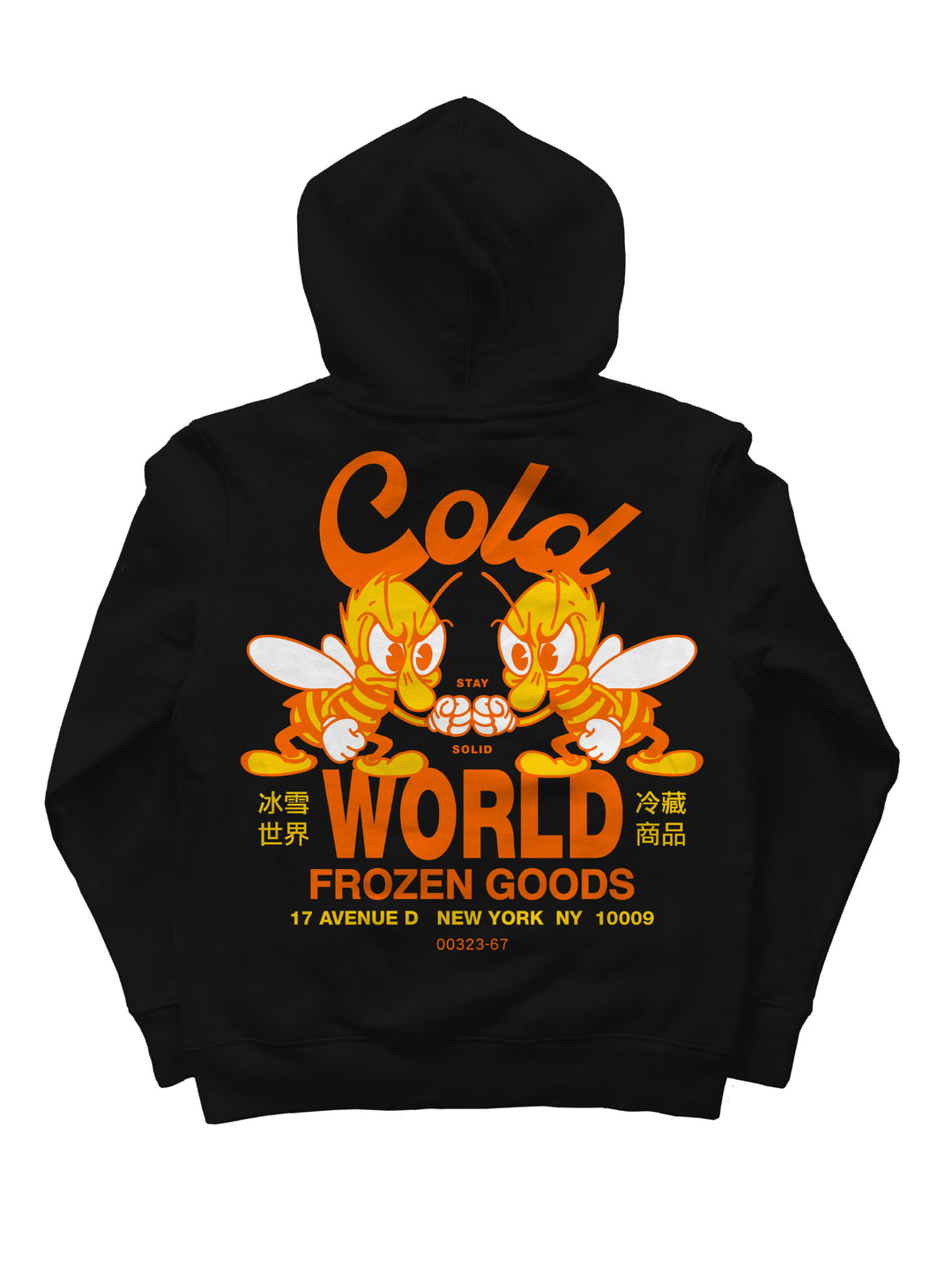 Cold World Bee Team Hood -Black