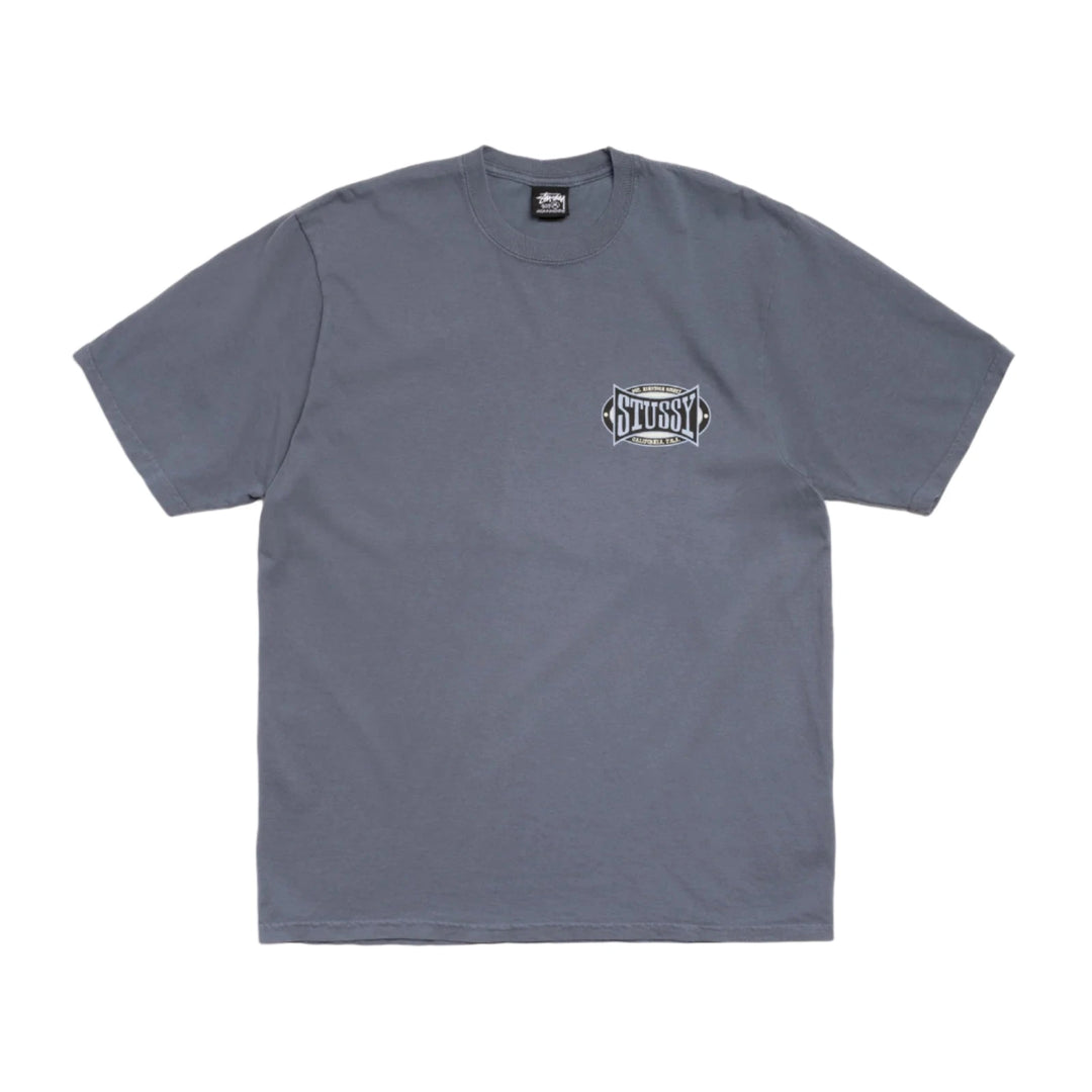 Stussy Champion Oval Pig. Dyed Tee - Navy