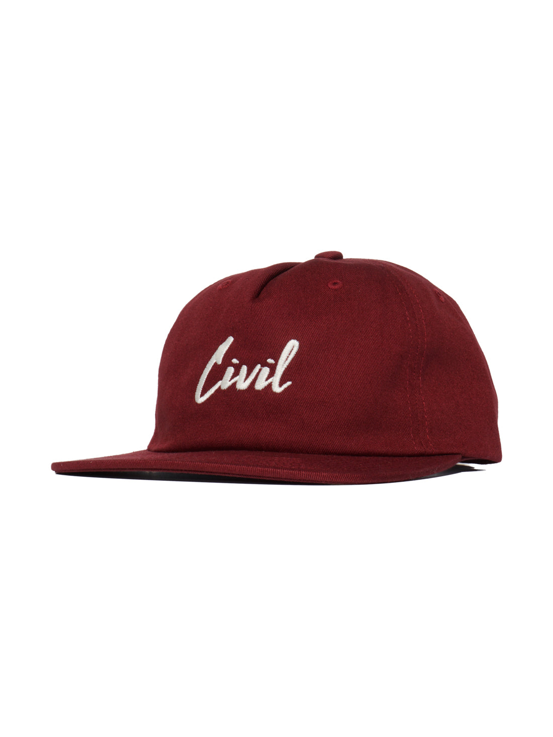 Civil Script 6 Panel Hat