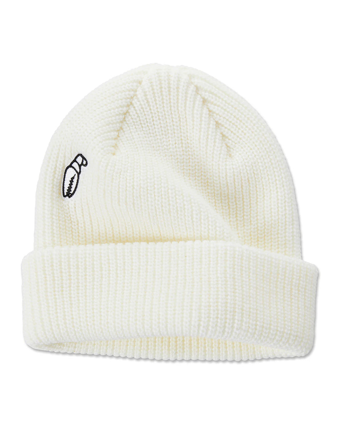 Crab Grab High Mark Beanie - White
