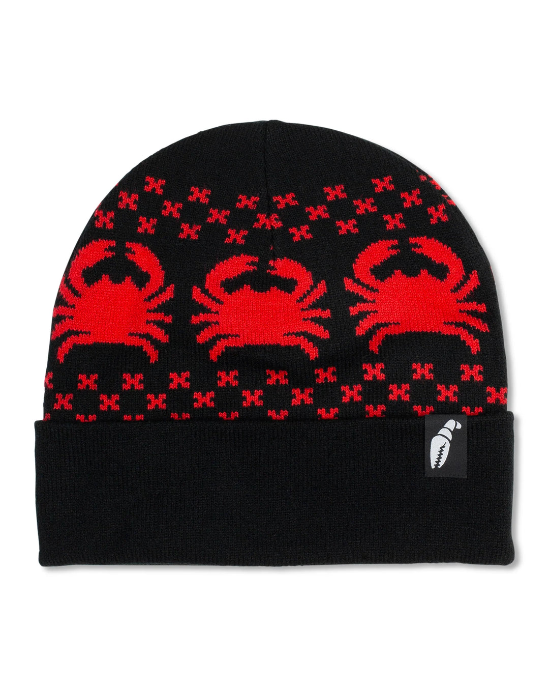 Crab Grab Nordicrab Beanie - Black / Red