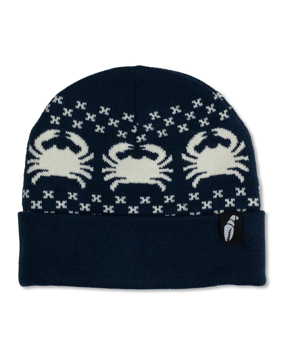 Crab Grab Nordicrab Beanie - Navy / White