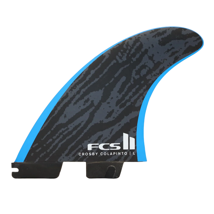 FCS II Crosby Colapinto PC Tri Fins Black Blue Medium