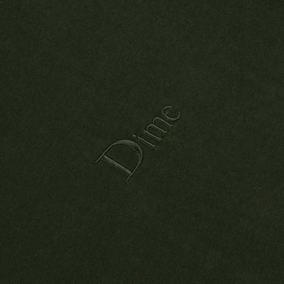 Dime Classic Small Logo Tee - Forest Green