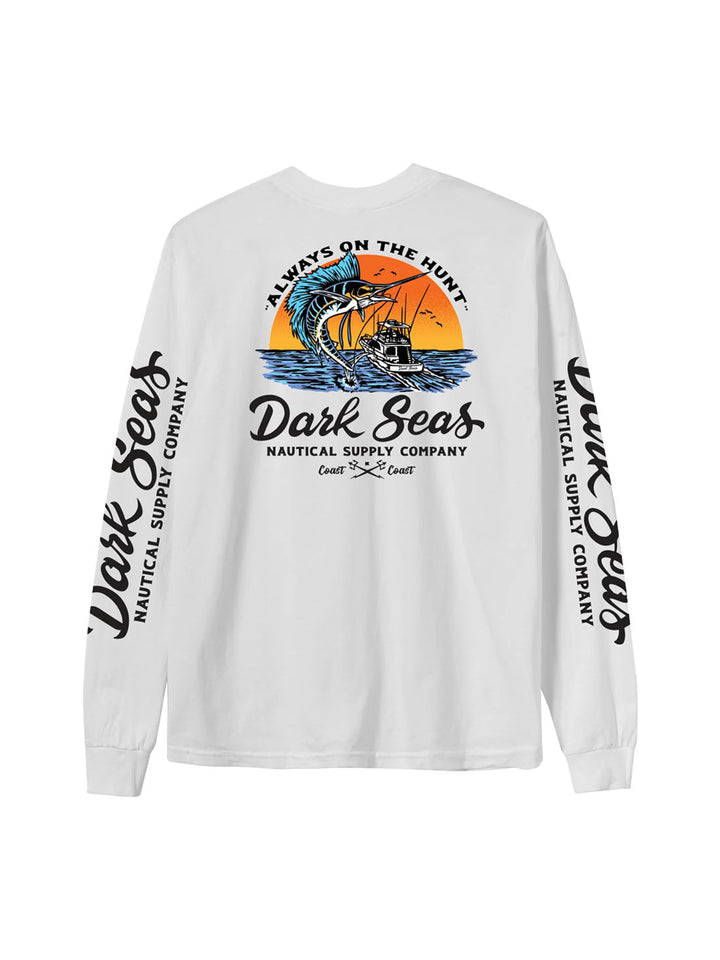 Dark Seas Open Ocean LS Tee - White