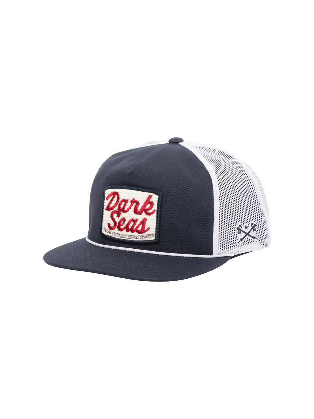 Dark Seas Rhodes Hat - Navy / White