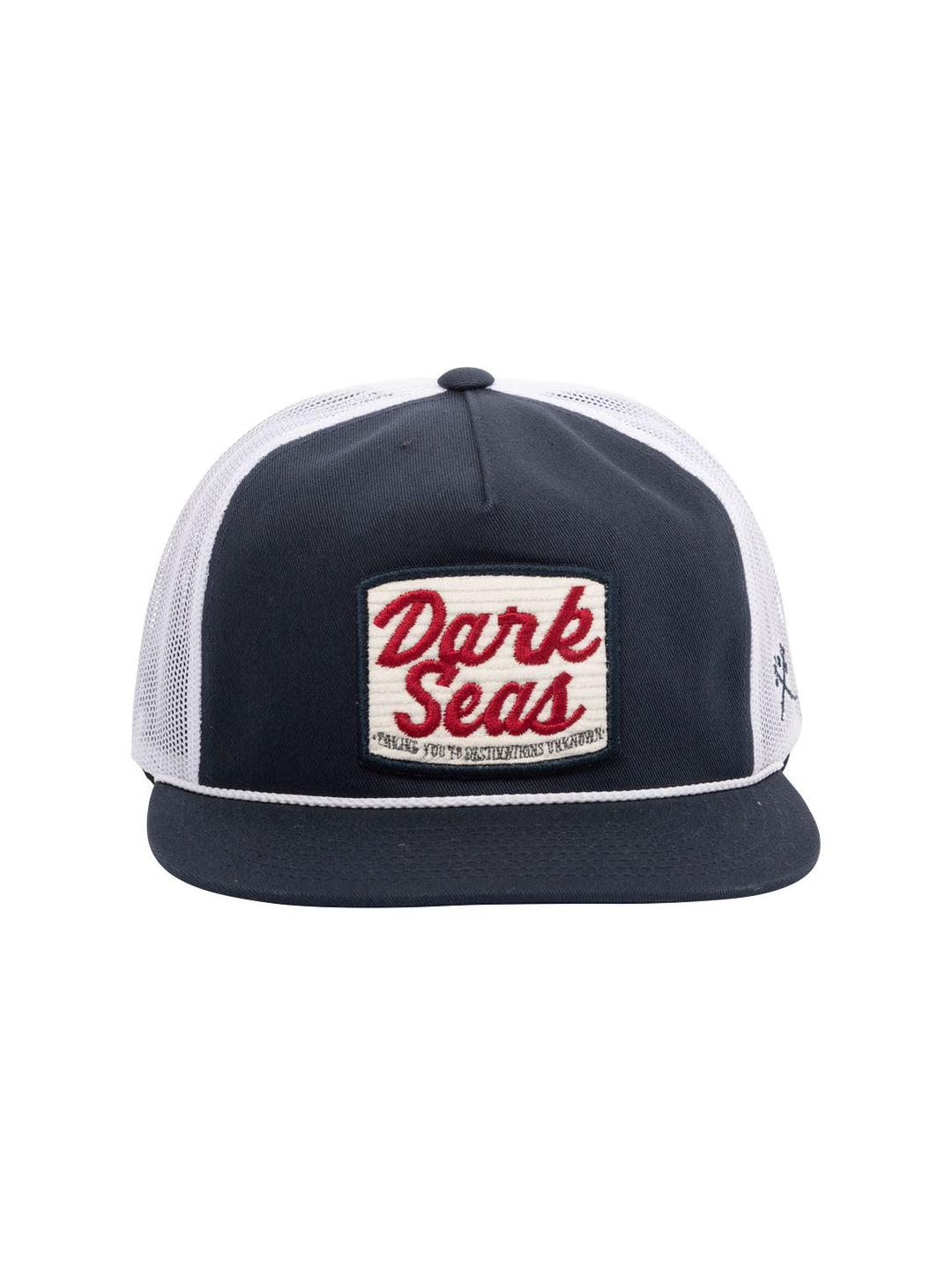 Dark Seas Rhodes Hat - Navy / White