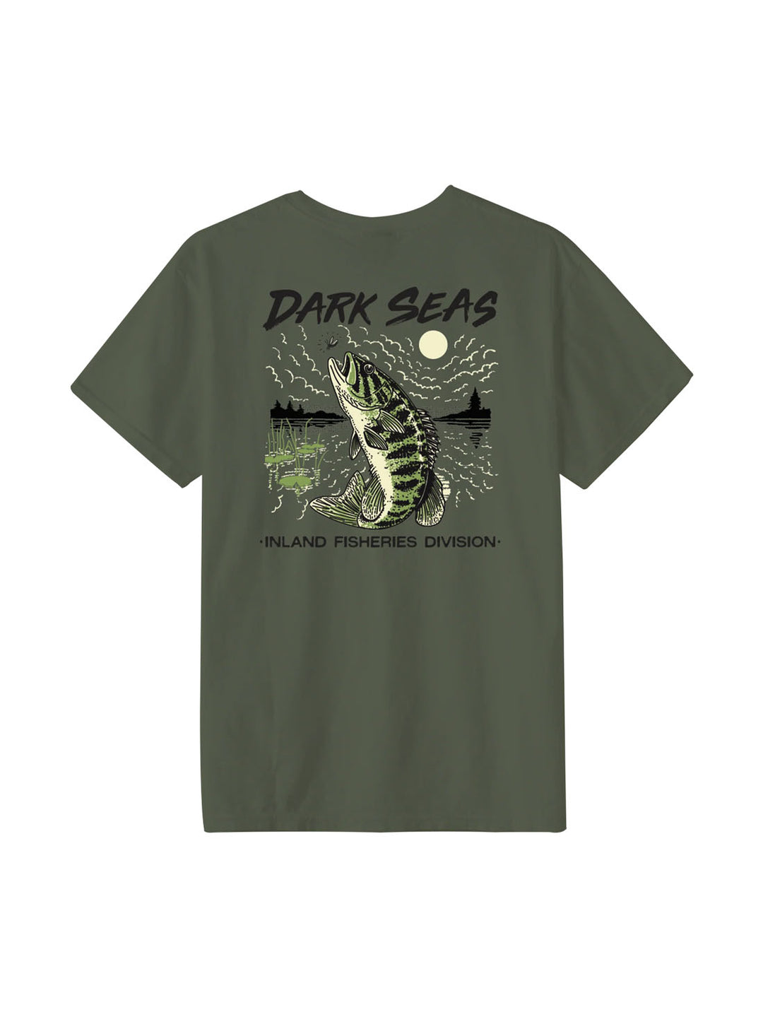 Dark Seas Small Mouth Tee - Bronze Green