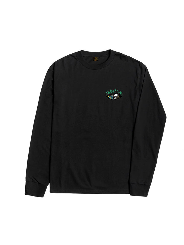 Dark Seas Pearl Stock LS Tee - Black