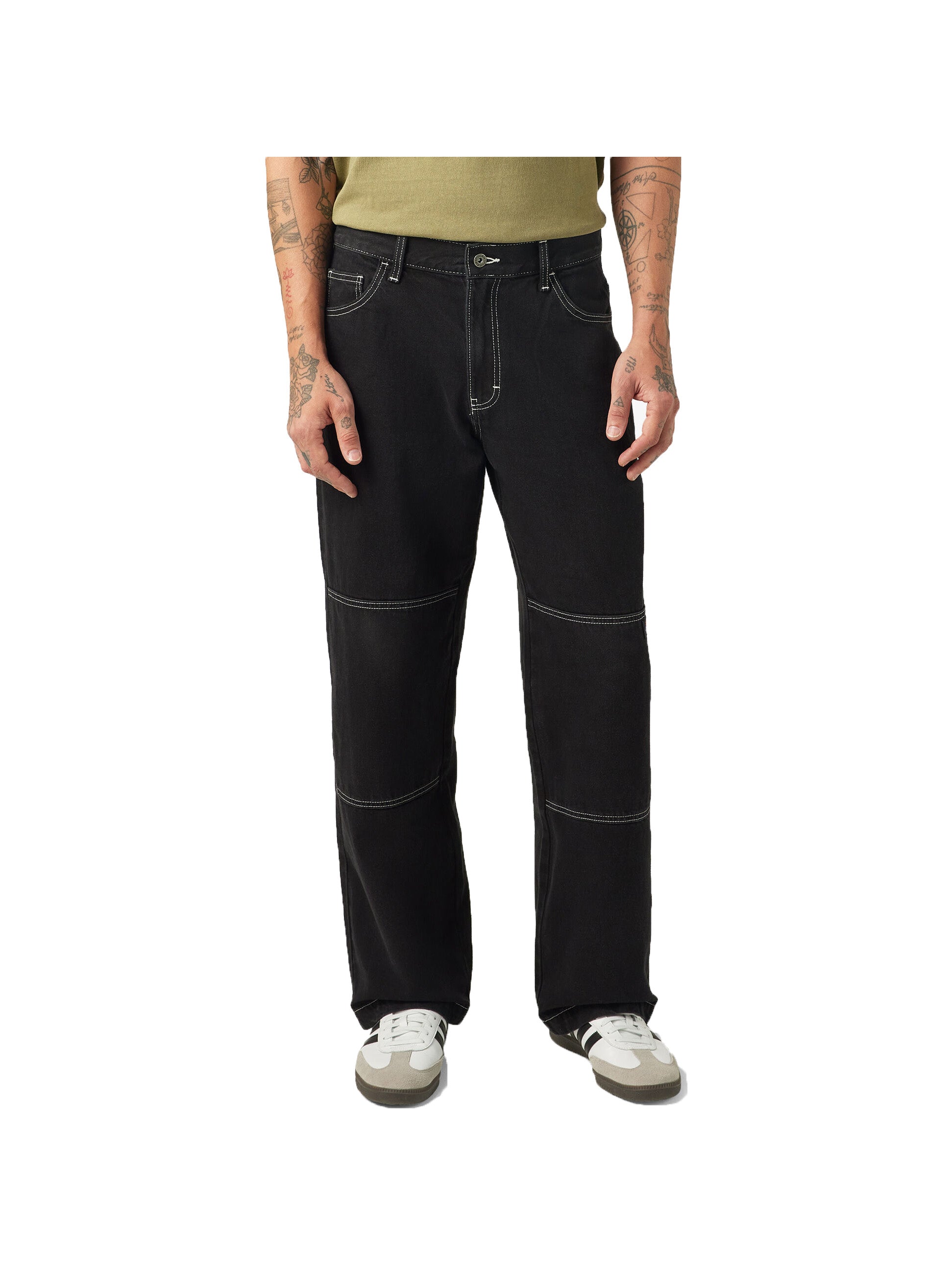 パンツ NEPENTHES HOGGS double knee black denim Dickies Relaxed Fit Double Knee Jean - Black Denim – Civil