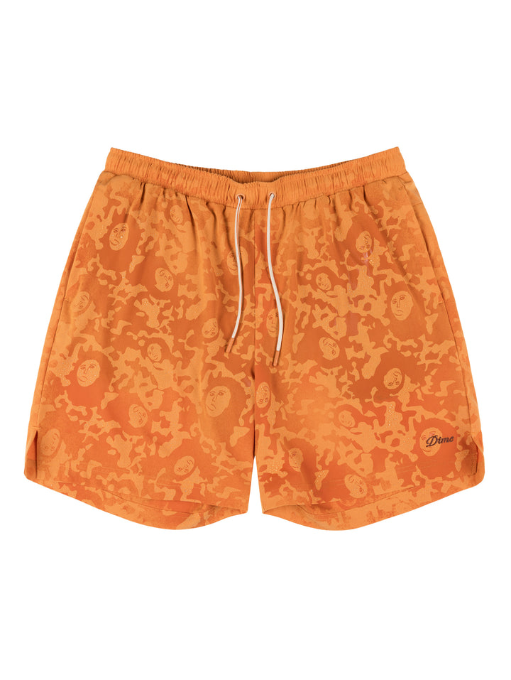 Dime Secret Swim Shorts - Orange