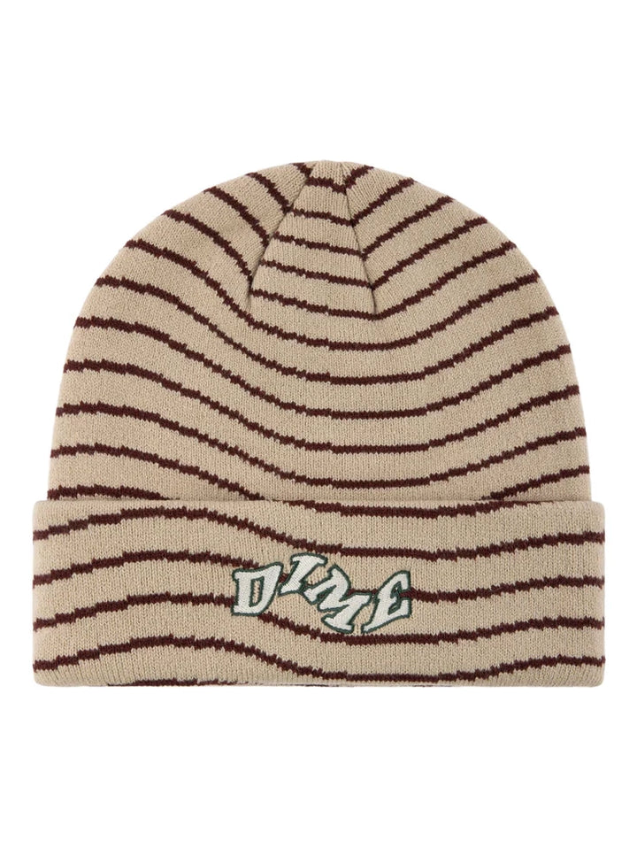 Dime College Wave Cuff Beanie - Tan