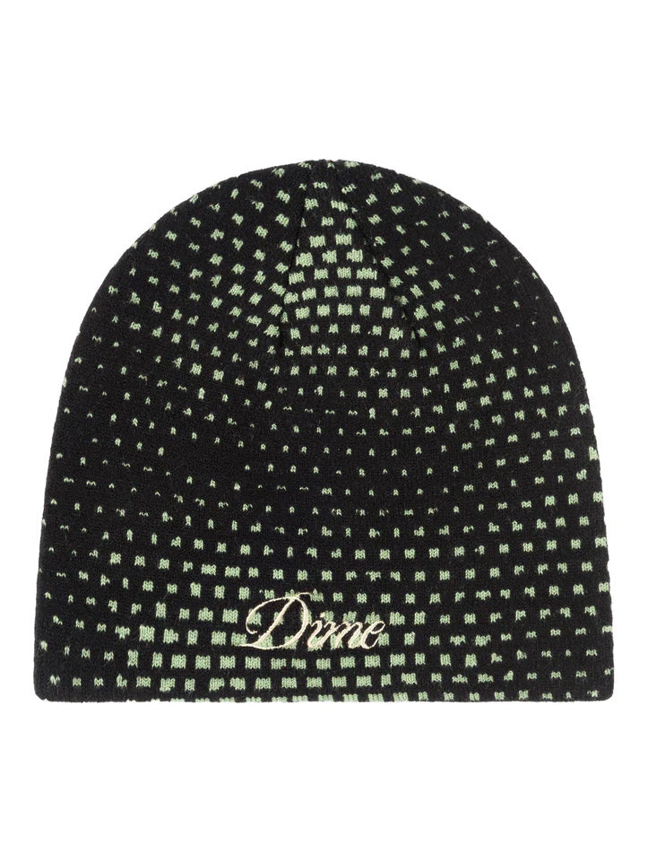 Dime Pixel Skully Beanie - Black