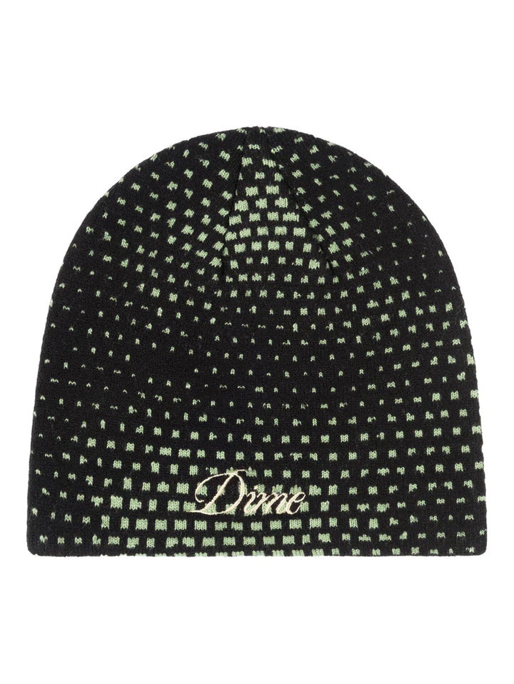 Dime Pixel Skully Beanie - Black